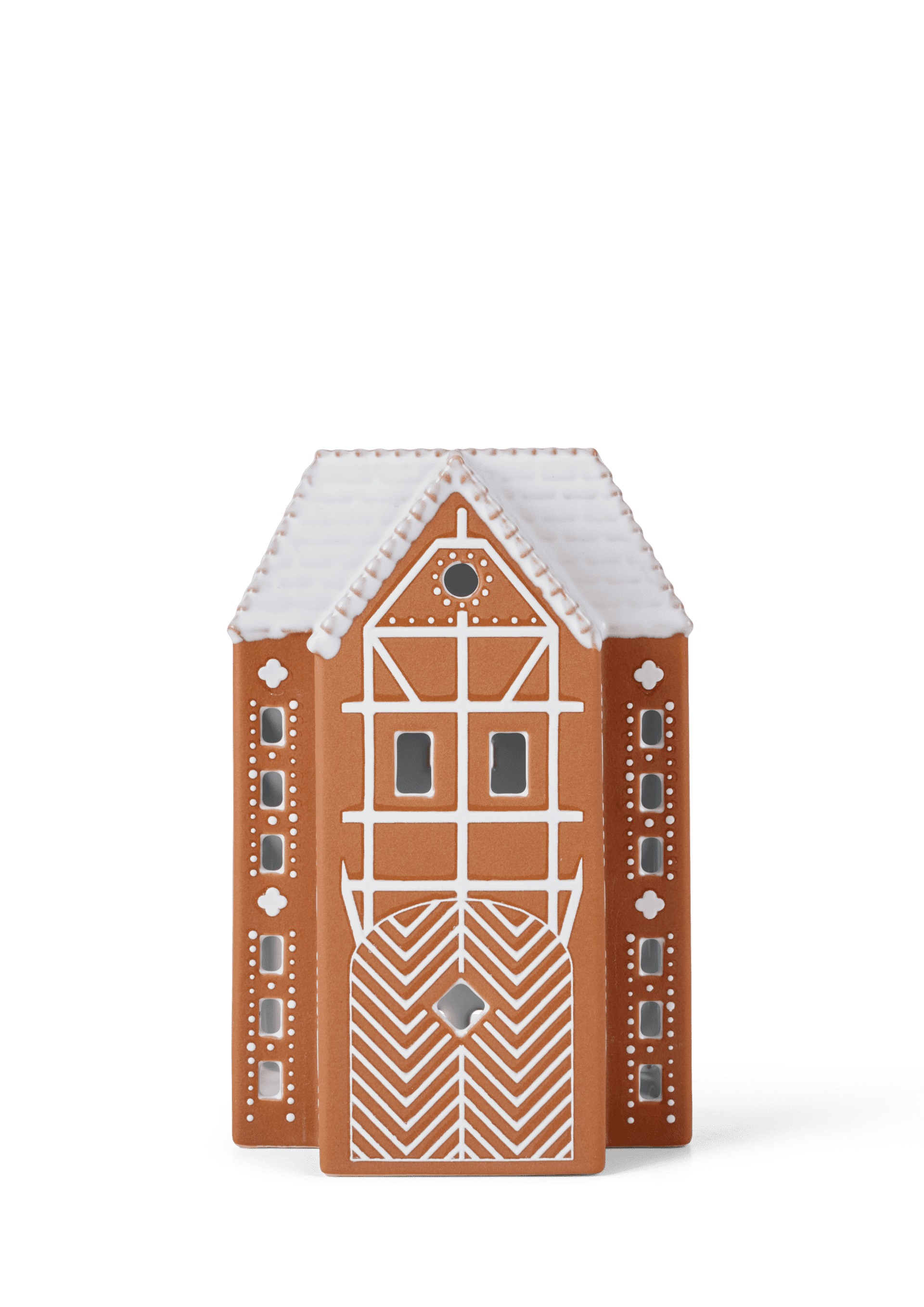 Kähler Lyshus stor i brun fra serien Gingerbread | Køb her