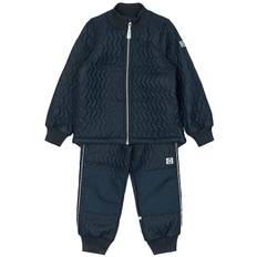 Mikk-Line Termotøj m. Fleece - Duvet - Coated - Blue Nights - Mikk-Line - 74 - Termotøj