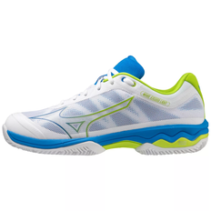 Mizuno Wave Exceed LGT Padel CC - White/Acid Lime 27,5 CM