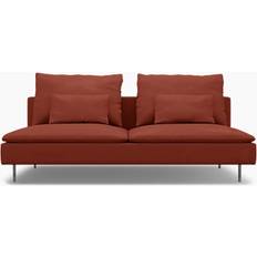 IKEA - Söderhamn 3 Seater Section Cover, Burnt Orange, Cotton - Bemz