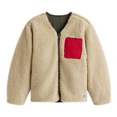 Tommy Hilfiger Fleecejacka - Vändbar - Tenn Green/Beige - Tommy Hilfiger - 14 år (164) - Fleecejacka