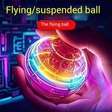 1 st smart sensor flytande gyroboll, lysande flygande UFO-boll, svävande snurrboll, fingertoppsglödande magisk boll leksakspresent till födelsedagshel - Multifärgad (Vattendroppe spiral modell-blå,Vattendroppe spiral modell-lila,Vattendroppespiralmodell - röd)