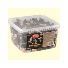 Toms Guldkarameller i kasse, 1000 gram