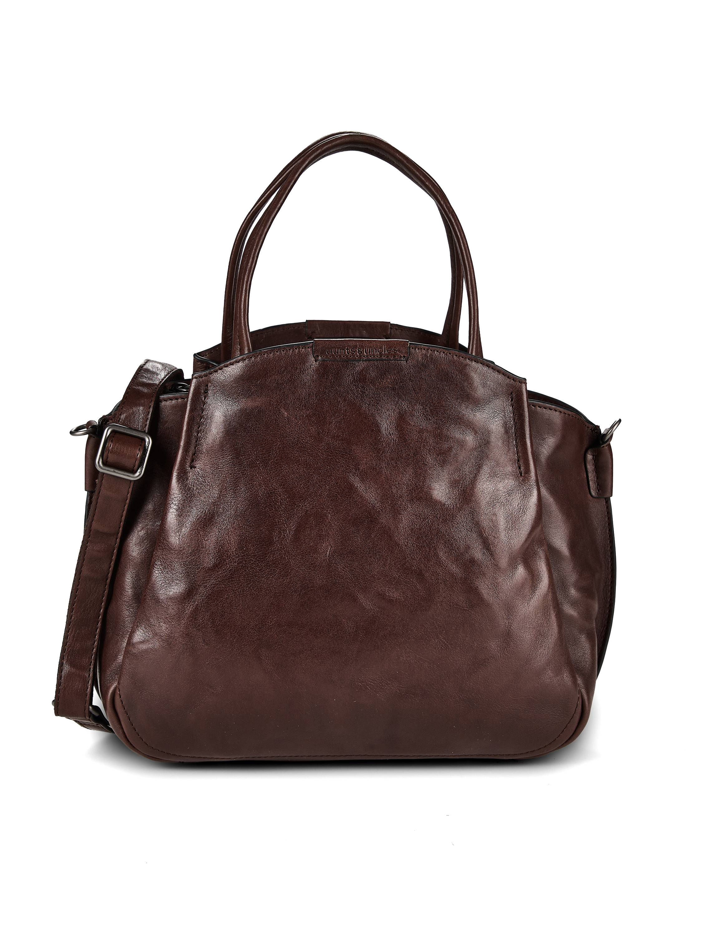 aunts & uncles Grandma's Luxury Club Skuldertaske Læder 33 cm  Brun