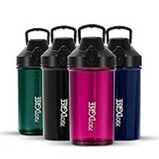 720°DGREE Fitness Shaker "uberShaker" – 550 ml – premium proteinshaker – läckagesäker, BPA-fri – skakkopp, mixerkopp för krämiga proteinshakes, gym, träning, näring – utan pulverfack