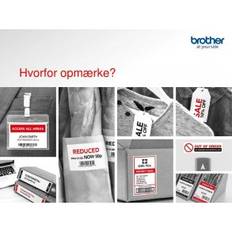 Brother Labelprinter vælg QL-800 QL810WC QL820NWBC USB Wifi LAN Printer i både sort og rød.
