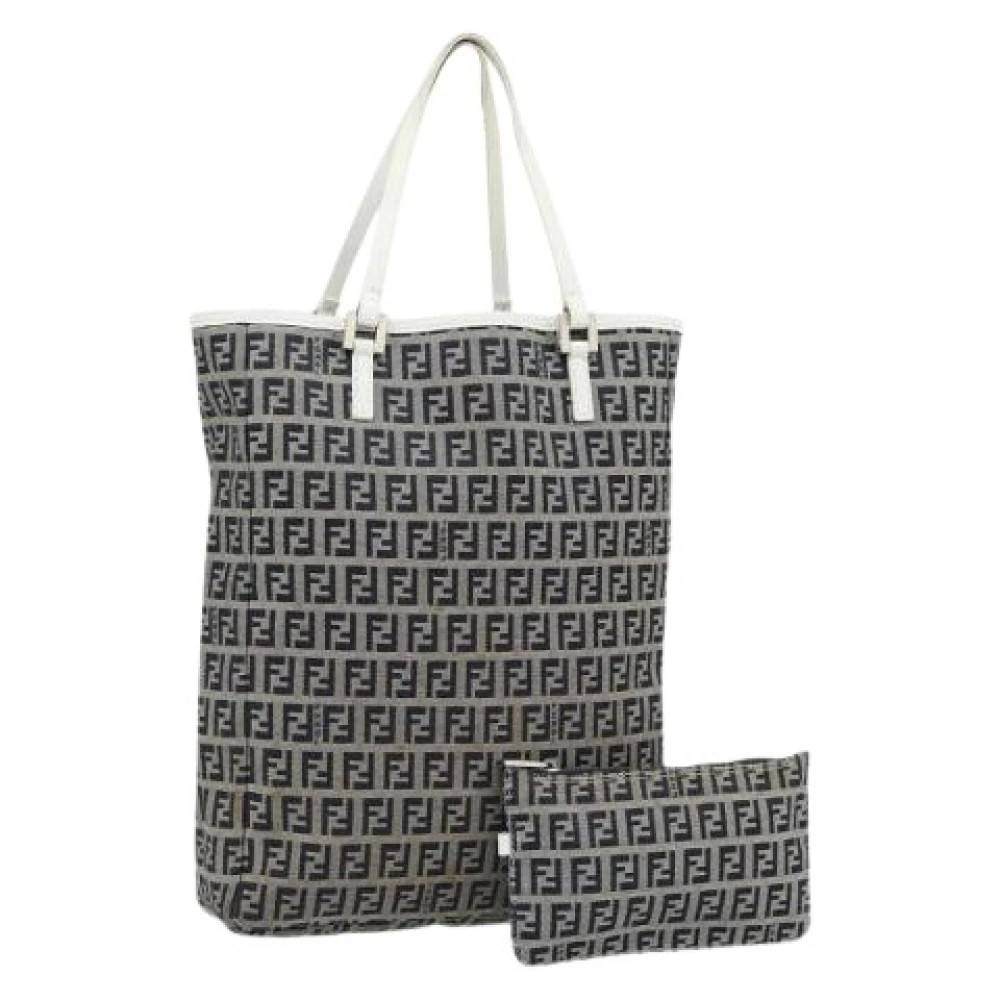Fendi Vintage - Pre-owned Zucchino Canvas Hand Bag Vintage - Dam - ONE Size - Läder