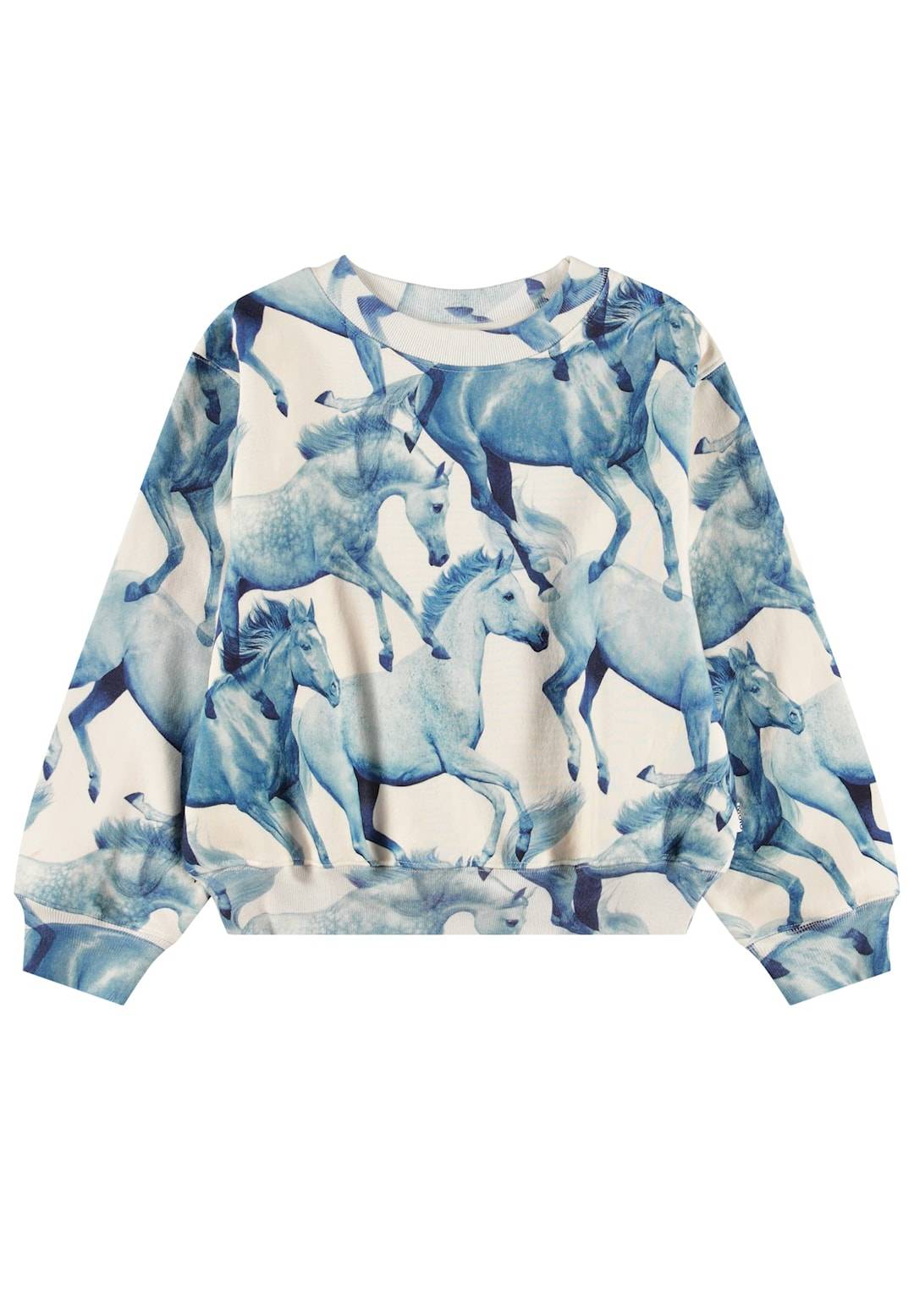 Molo Marge Hættetrøje Blau Ponies Blau Ponies 128 cm Blå 128 cm Piger