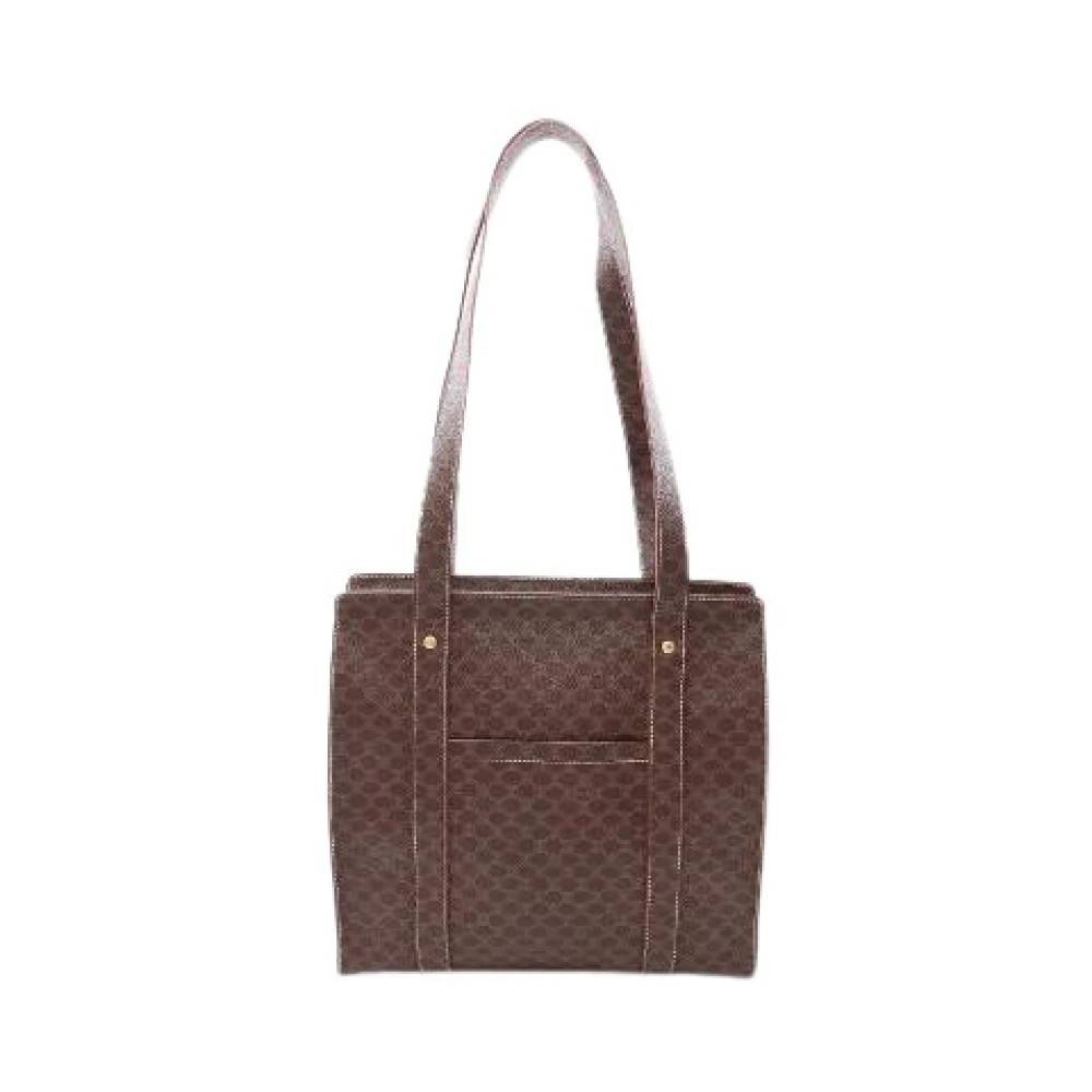 Celine Vintage - Pre-owned Macadam Coated Canvas Tote Bag Vintage - Dam - ONE Size - Läder