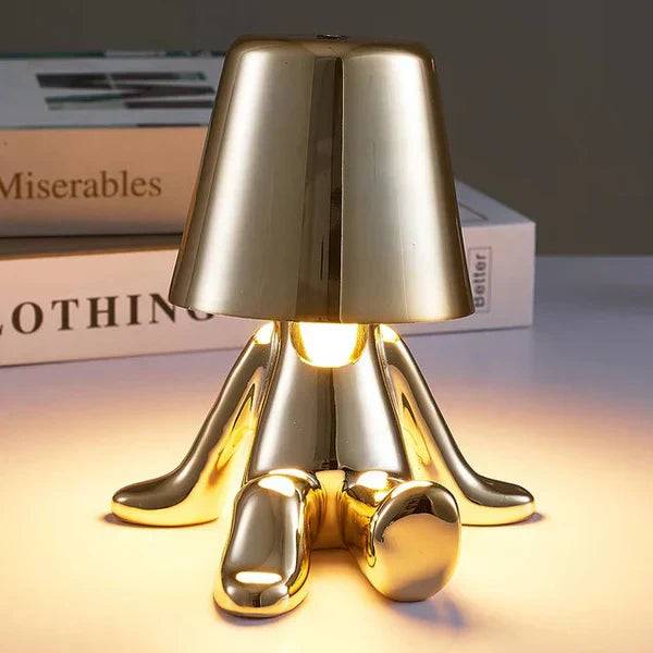 GlowCraft - Elegant Bordslampa för Din Inredning - Bella / Lampa - Guld