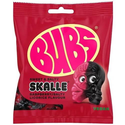 Bubs Hallon/Lakrits Skalle 155 gram