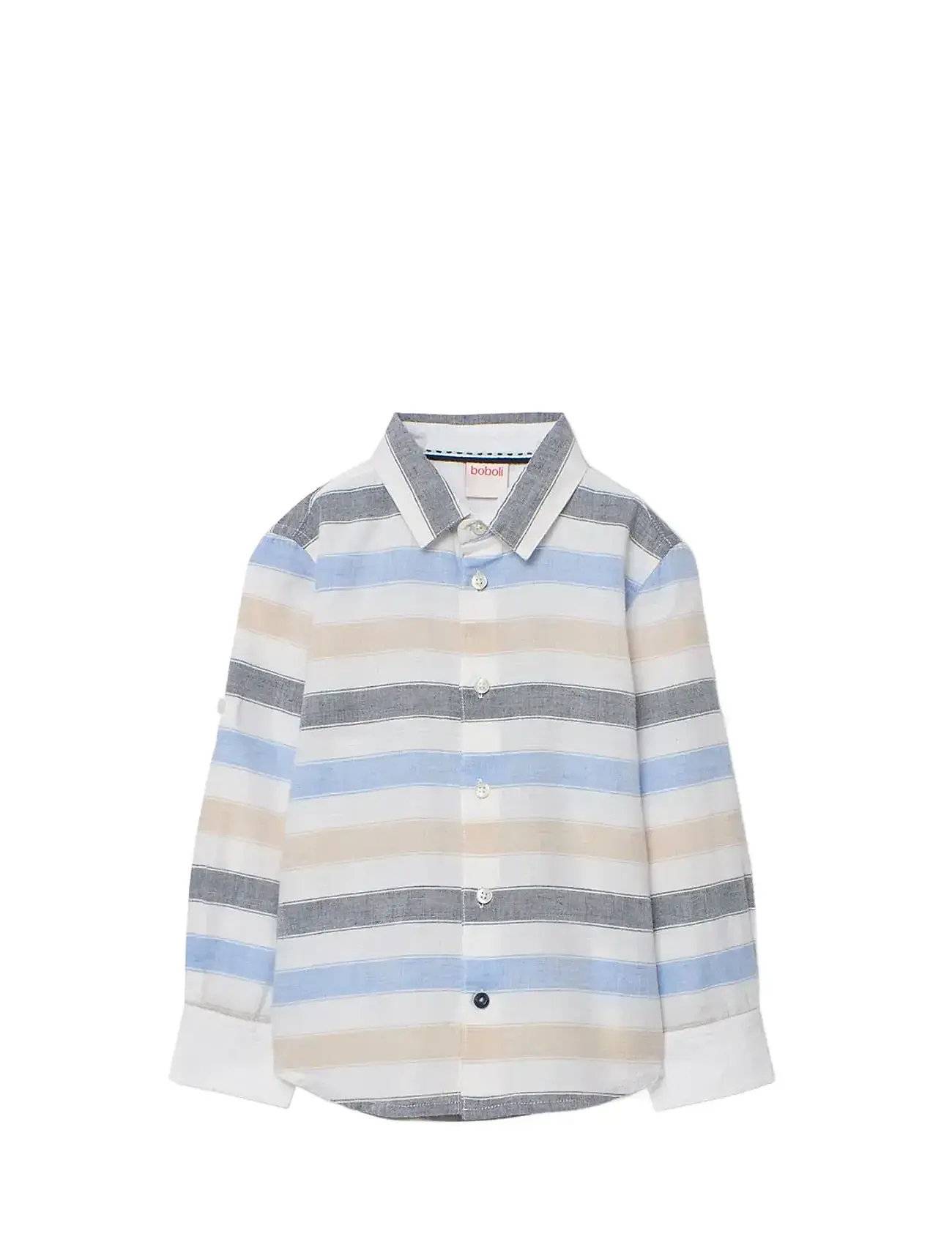 Boboli Shirt Linen Striped For Boy -Bci - Multi/patterned - 162