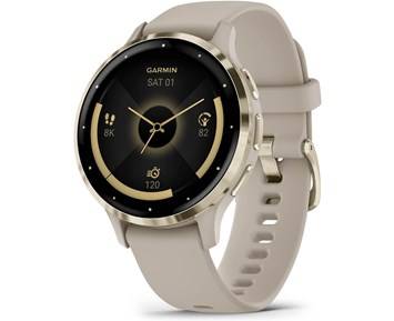 Garmin Venu 3S French Gray/Soft Gold AMOLED 41mm - Fyndvara