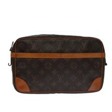 Louis Vuitton Vintage, Pre-owned, Dame, Brun, ONE SIZE, Tyl, Pre-owned Canvas clutches
