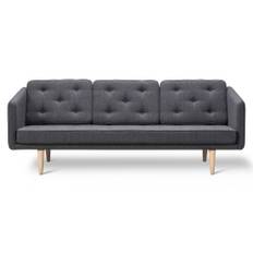 Fredericia Furniture - No. 1 Sofa 2003 by Børge Mogensen - 3 Personers Sofa - Fiord 191 / Lacquered Oak - W206 x D86 x H83 x SH41 cm