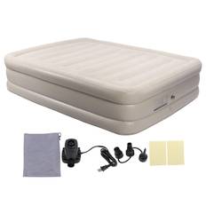 Inflatable Air Bed 661lb Weight Capacity Portable PVC Flannel Blow Up Mattress for Outdoor Camping