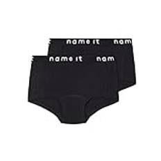 NAME IT Underkläder för flickor, svart, 158-164, (13-14 år), 2-pack