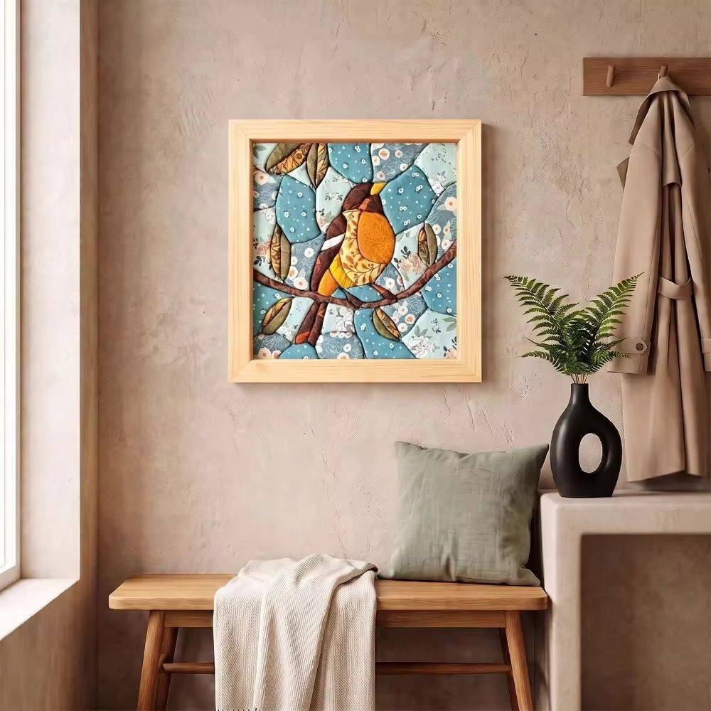 Handmade Cross Stitch Set Beginner Fabric Embroidery Kit Hand Stitch Craft Set  Home Wall Decor