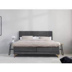 JENSEN Ambassadør Lean Elevationsseng (Lyra hovedgavl - H95 cm, B180 x L200 cm, StarRose topmadras, 2 enkelte topmadrasser)