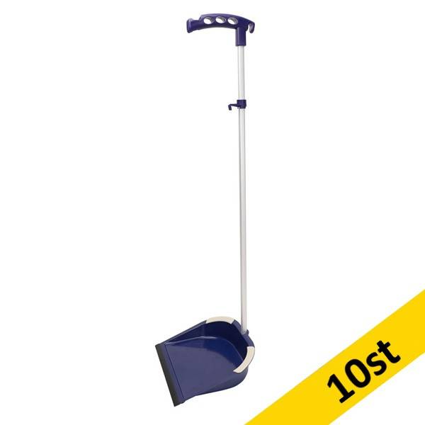 Sopskyffel med skaft | HT MAX klick | blå | 10st
