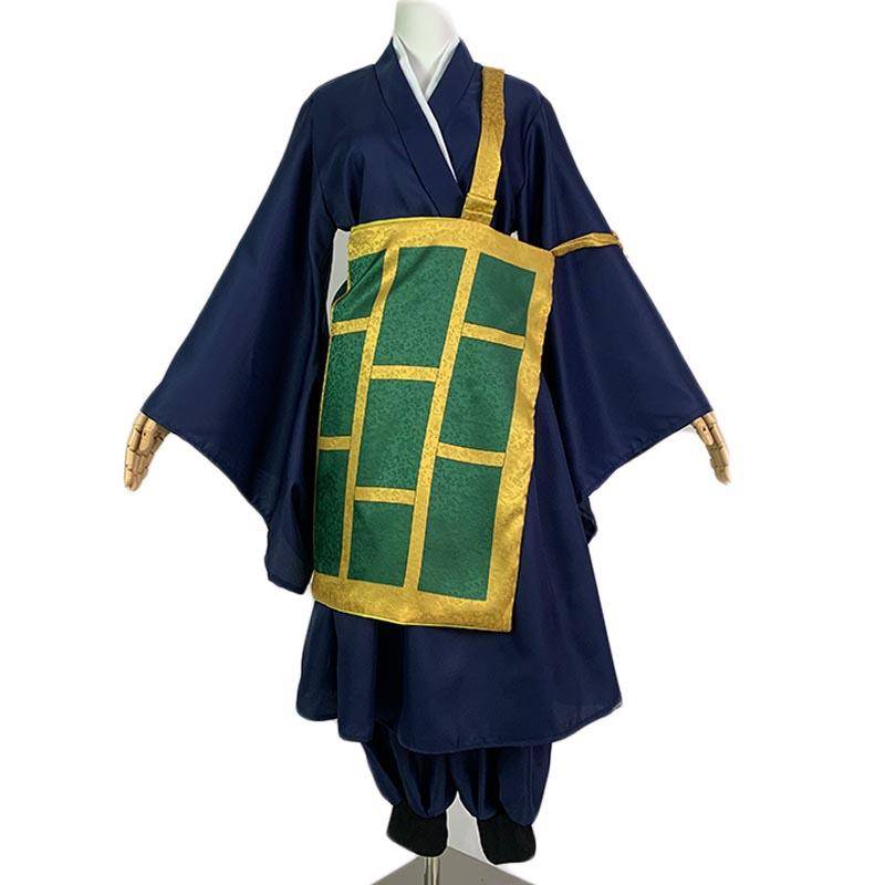 Geto Suguru Cosplay Kostym Svart Blå Kimono Skoluniform Anime Kläder Halloween Kostymer För Kvinnor Man cm black