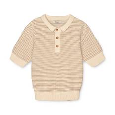 Utily Polo T-shirt, Sandshell, 92 cm