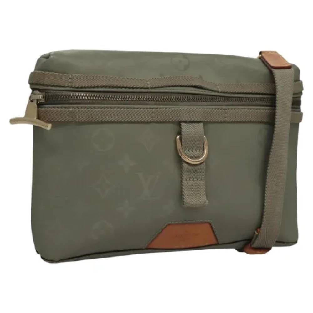 Louis Vuitton Vintage Pre-owned canvas tasker - Vintage - Dame - Grå - ONE SIZE - Uld