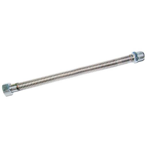 Stål flexslange 1/2 x 1000 mm, omløber/nippel