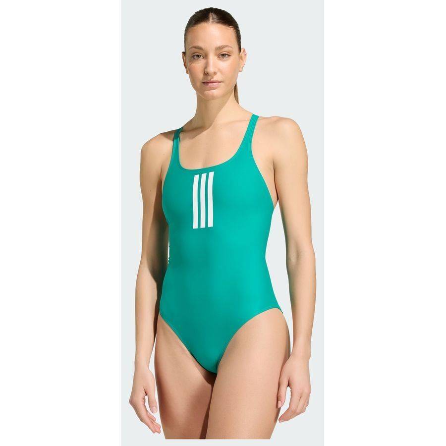adidas 3-Stripes V-Back Baddräkt (146)