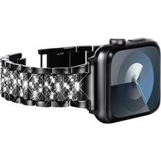 Kompatibel med Apple Watch Remme 49mm 45mm 44mm 42mm, Kvinders Bling Diamant Rhinestone Rem til Apple Watch SE (GEN 1 2 3) iWatch Rem Ultra 2/1 Se