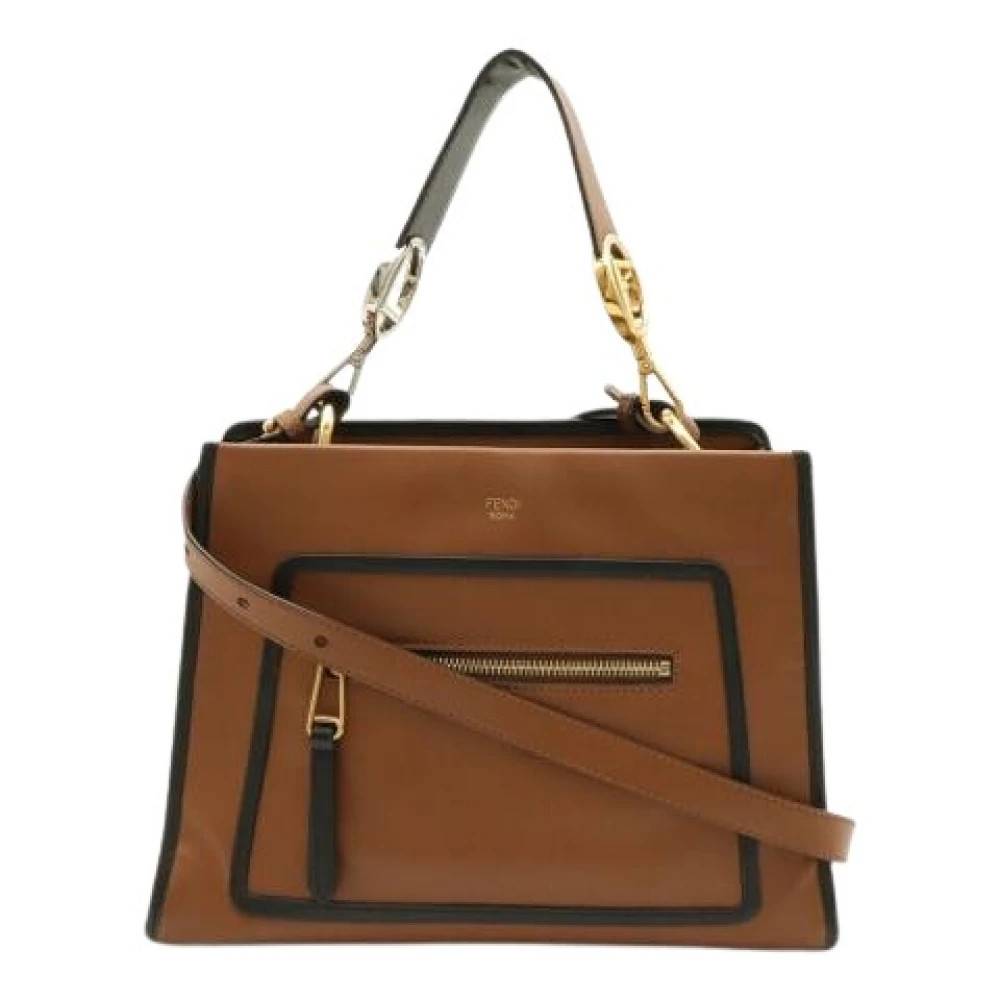 Fendi Vintage Pre-owned Vintage Skuldertaske - Vintage - Dame - Brun - ONE SIZE - Uld