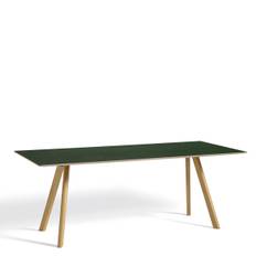 HAY CPH30 2.0 Table - 200x90cm - Linolium - Mat Lak - Grøn Linolium