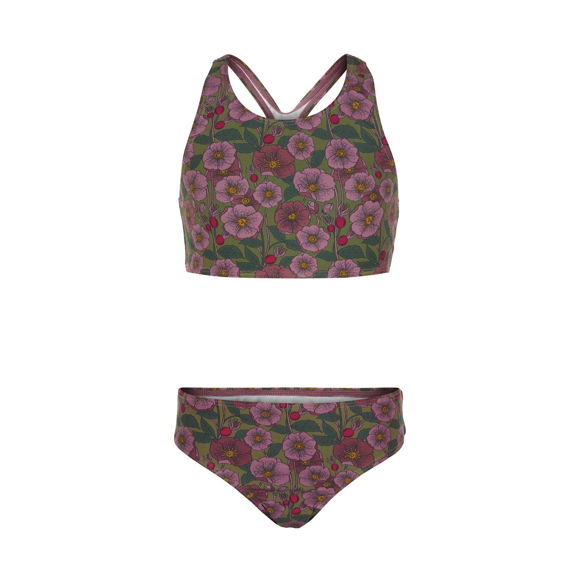 Aldis Bikini UV50+ - Eucalyptus Rosehip AOP - Eucalyptus Rosehip Flower AOP / 8Y/128cm