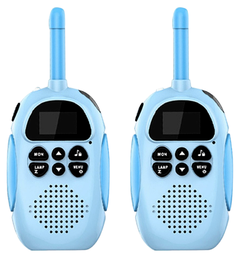 Walkie Talkies til børn med indbygget batteri - Blå.