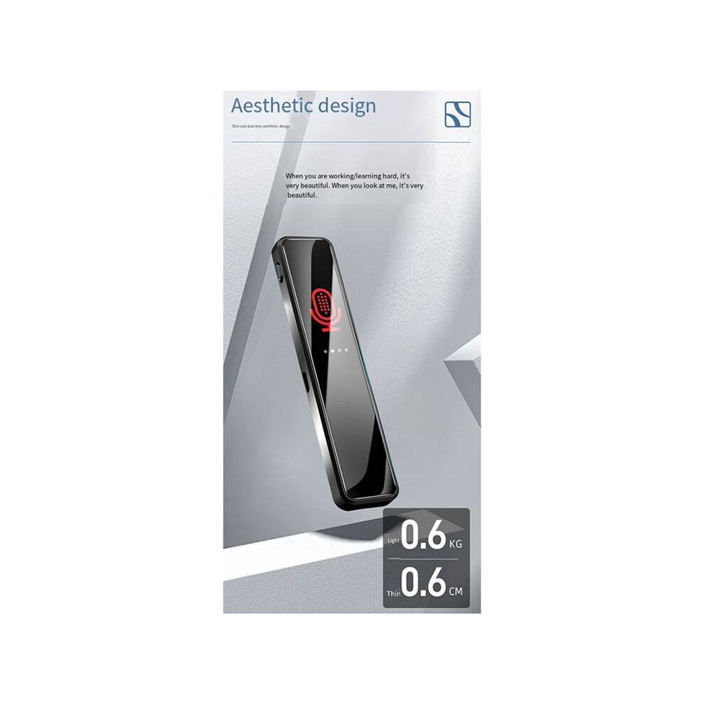 Digital Voice Activated Recorder Long Distance Audio Recording MP3 Player Noise Reduction WAV Record 3072KBPS 128GB