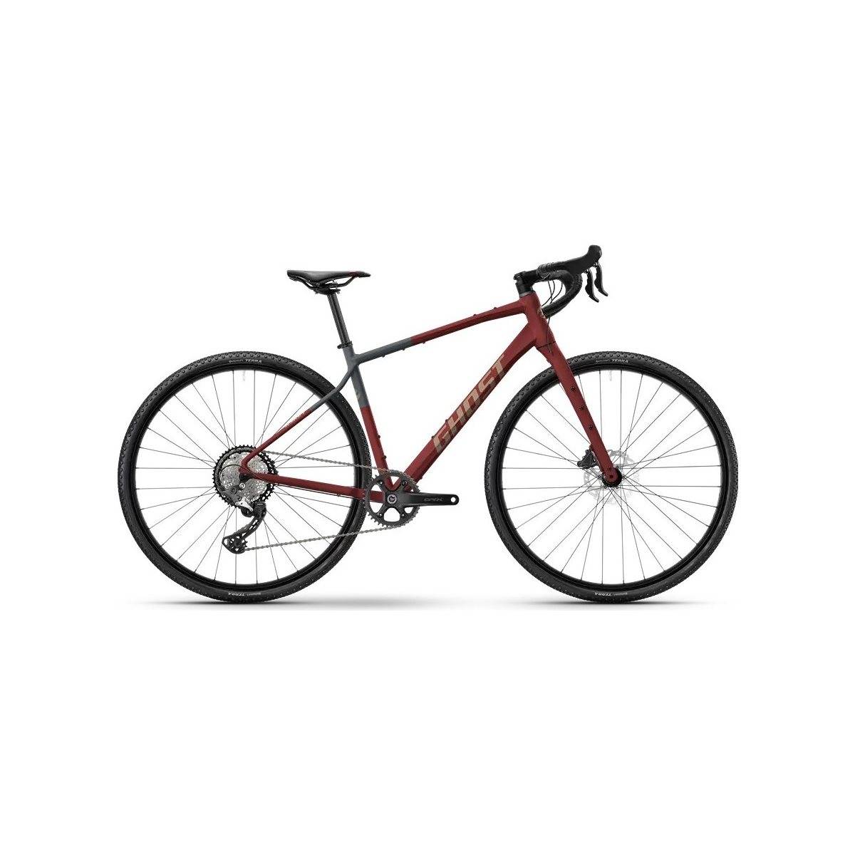 Gravel bike Ghost Asket Deep Crimson/Gunmetal Gray