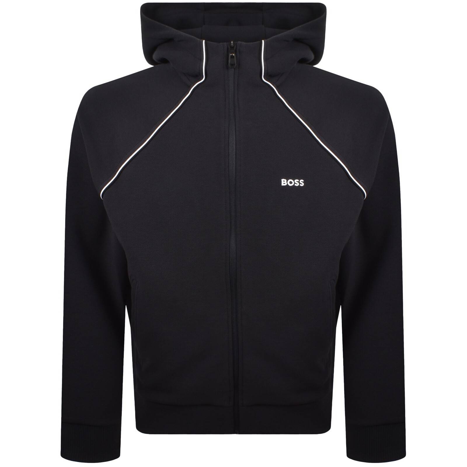 BOSS Saggy Full Zip Hoodie Navy