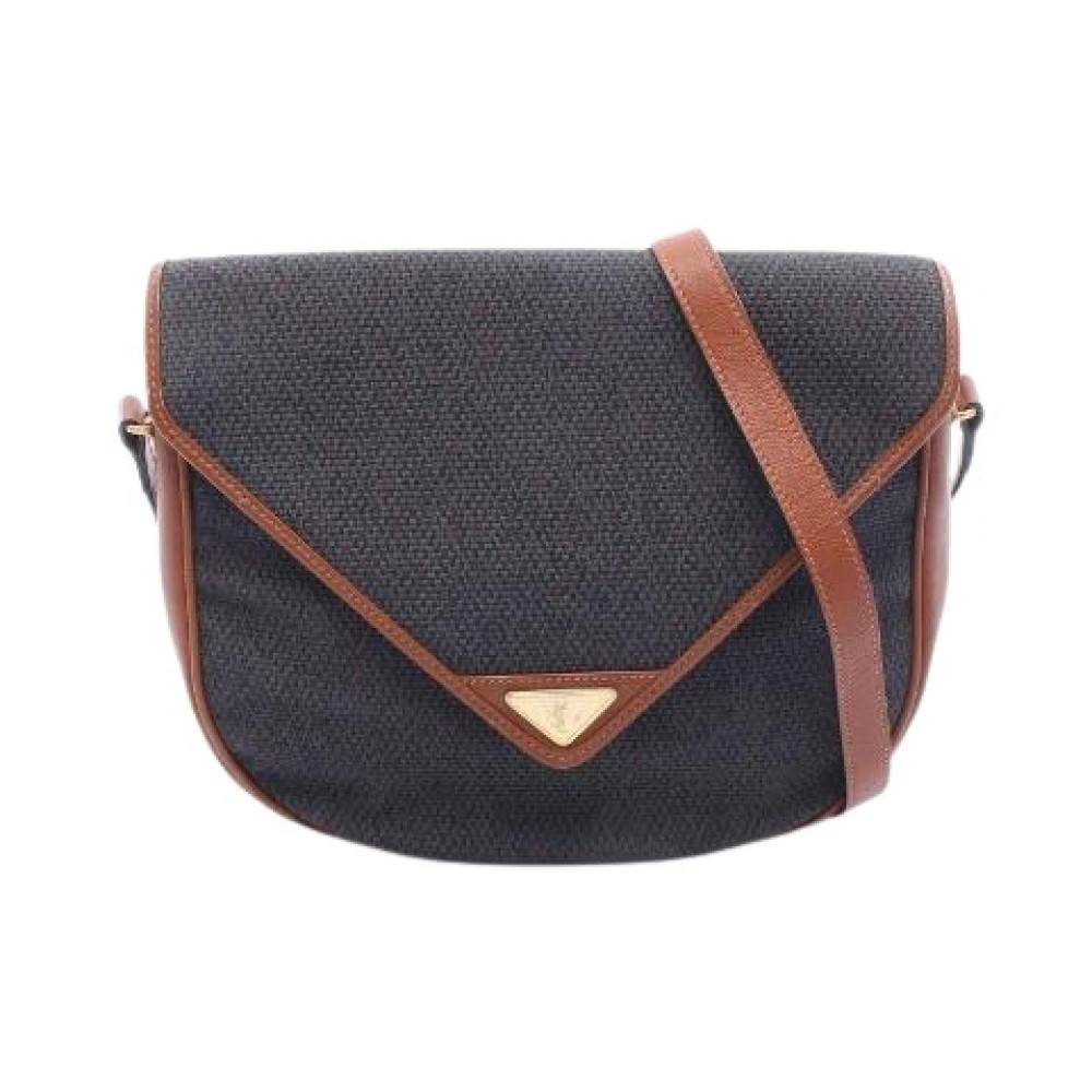 Yves Saint Laurent Vintage - Pre-owned PVC Coated Canvas Leather Shoulder Bag Vintage - Dam - ONE Size - Läder