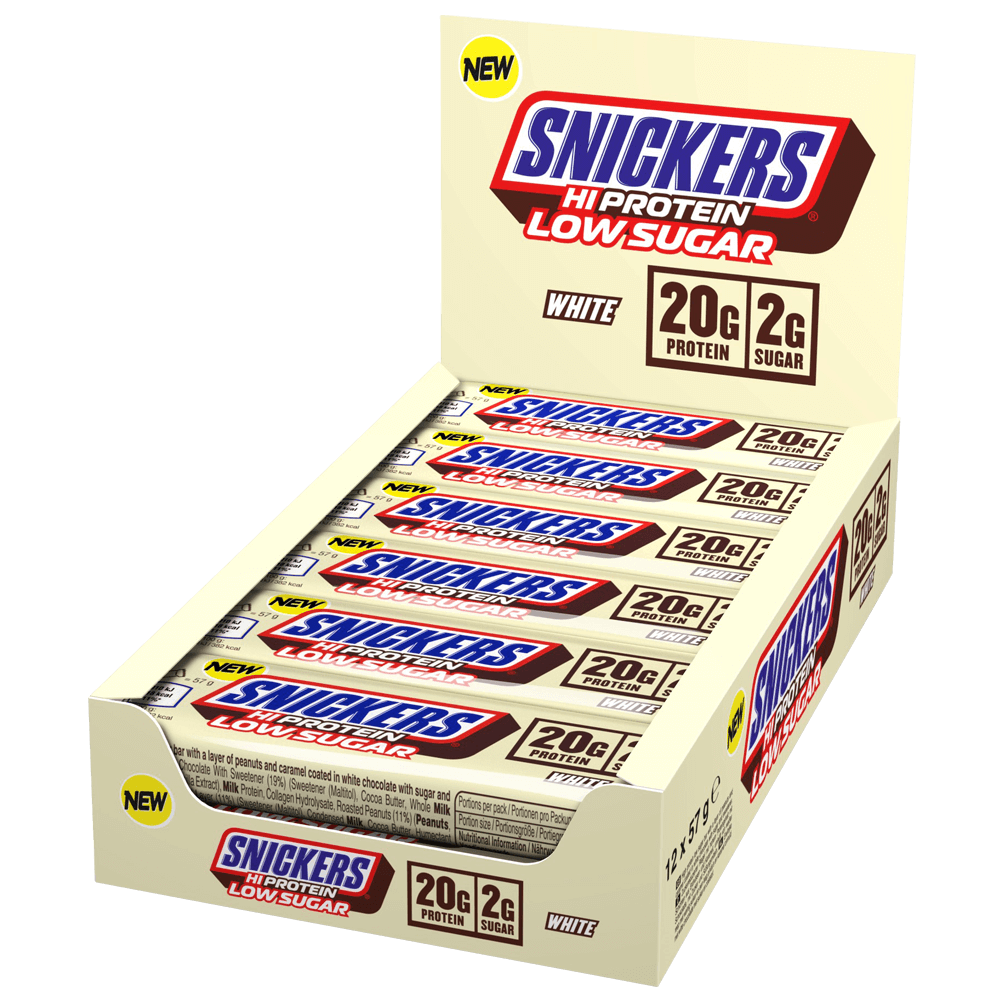 Mars Protein Snickers Hi-Protein White Bar Low Sugar - 10x57g. - Proteinbar