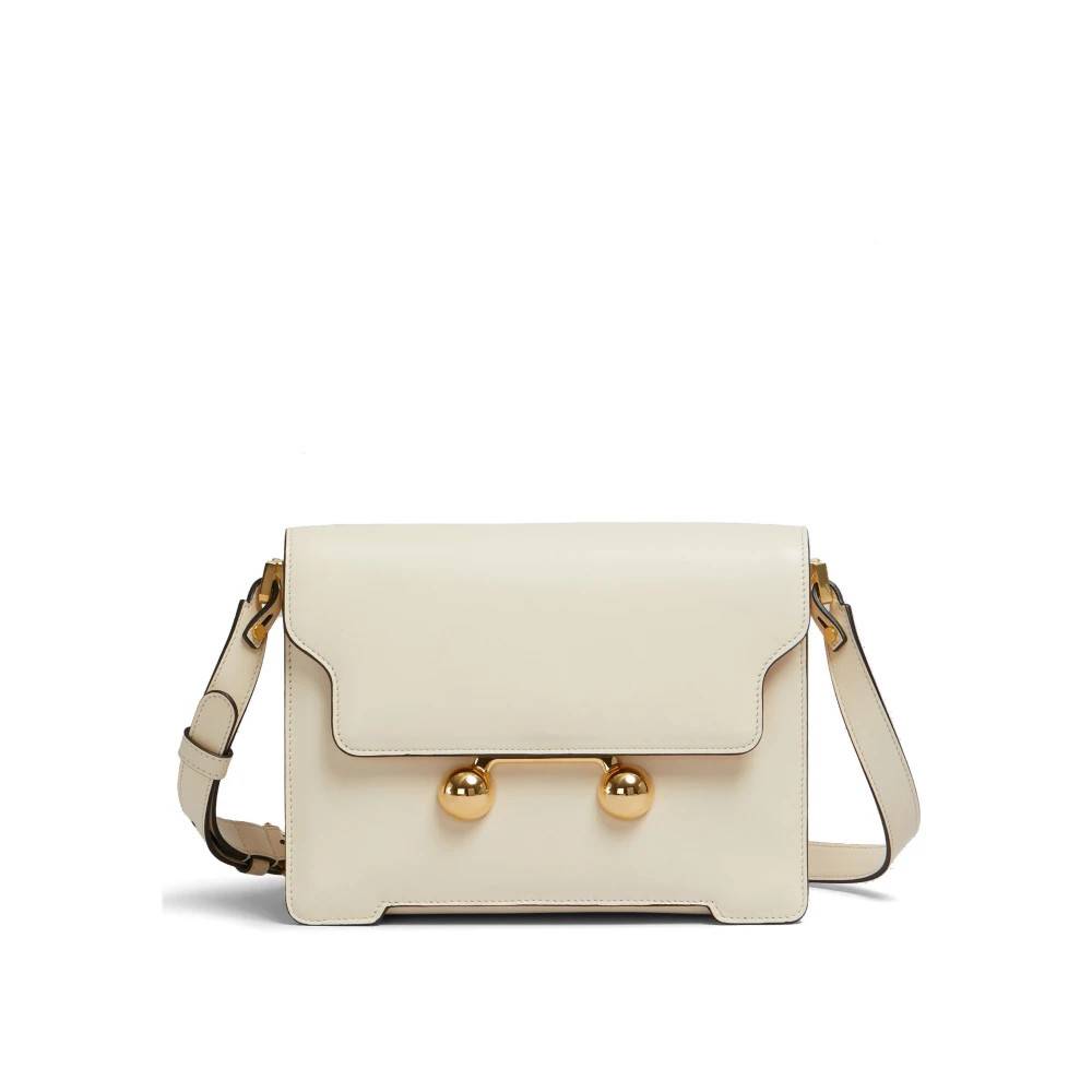 Marni Medium Trunkaroo Skuldertaske - Tasker - Dame - Beige - ONE SIZE - Uld