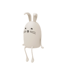 LIEWOOD - Nattlampa Evex Rabbit - Vit