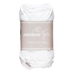 Garn Cotton 4/4 50 g hvid