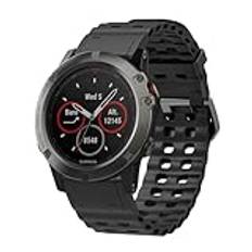 LIUZIHAN Rem kompatibel med Garmin Fenix 6X Sapphire GPS, slitstark, silikon ersättningsarmband för Garmin Fenix 6X Sapphire GPS., Garmin Fenix 6X Sapphire GPS