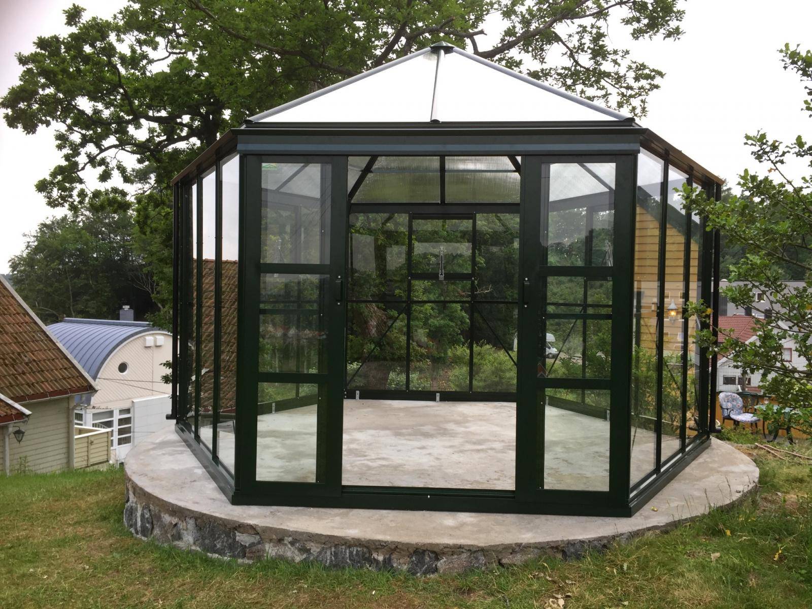 Lusthus Royale - Nordiska hobbydrivhus 10,5 - 13 m² 13 m² Svart