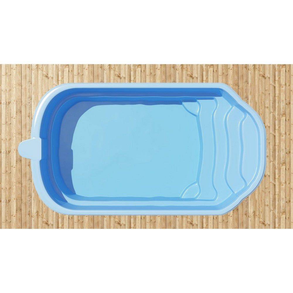 Fjordpool Glasfiberpool Ekerö 5x2,7x1,3m - 5x2.7x1.3m