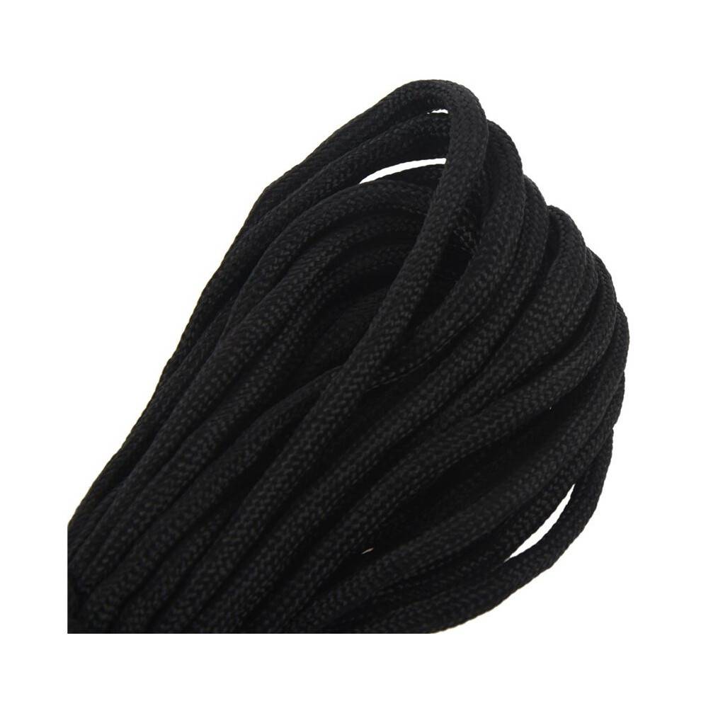 3X Paracord 550 Parachute Rope 7 Core Strand for Climbing Camping Buckle Rope Black 25FT