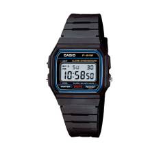 Casio F-91 W Schiedsrichter Armbanduhr schwarz