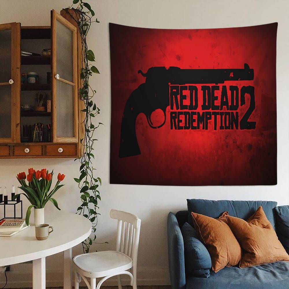 Spel Red Dead Redemption 2 DIY Väggbonad Konst Science Fiction Rum Heminredning Väggkonst Dekor