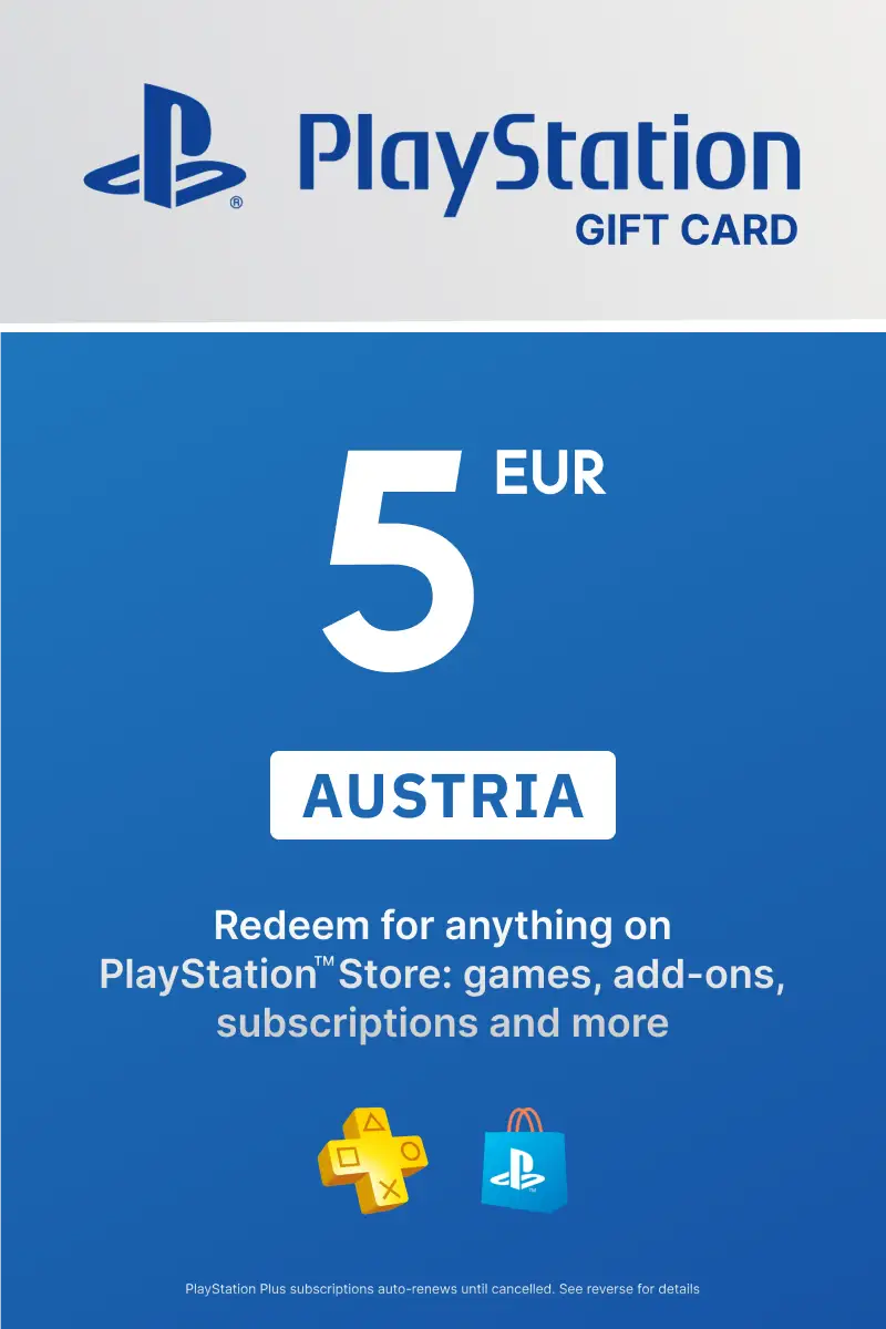 PlayStation Network Card 5 EUR (AT) PSN Key Austria