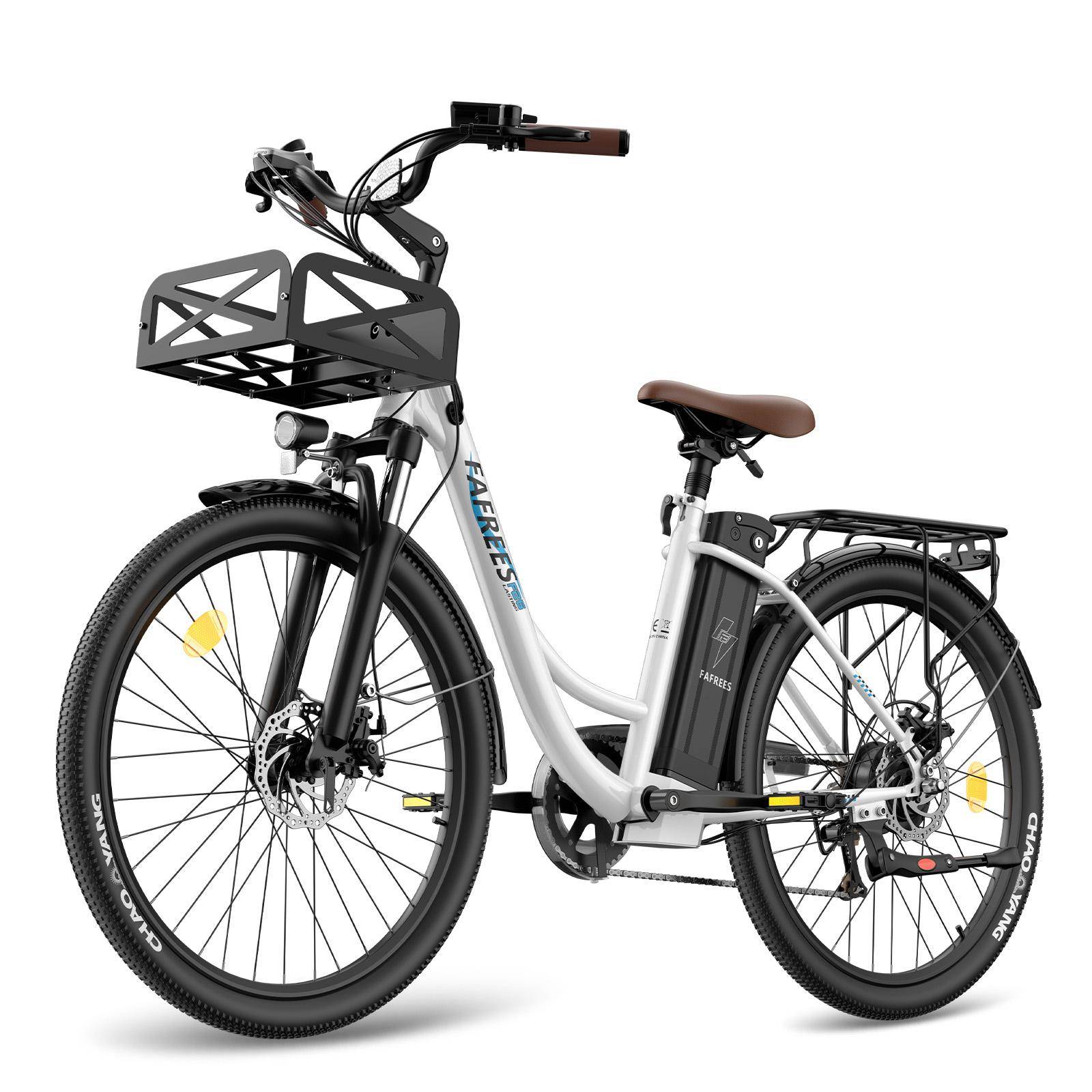 City Electric Bike FAFREES 26 250W Motor 36V 25AH Max Range 200Km Load 120Kg 7 Speed F26 Lasting 36V 25AH vit
